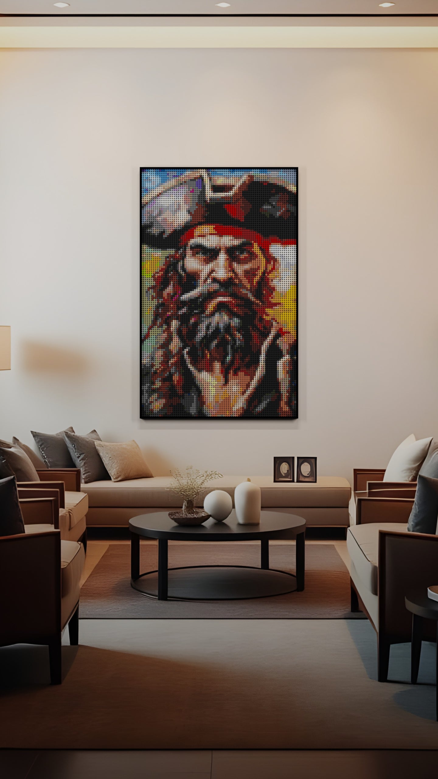 Captain Dreadheart LEGO® Style mosaic creative DIY building set
